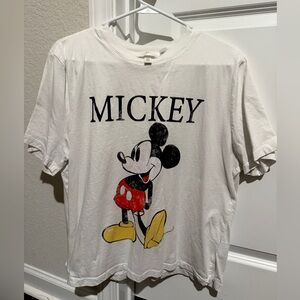 H&M Mickey Mouse White T-Shirt XL